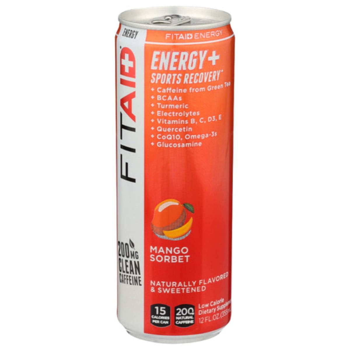Lifeaid Beverage Fitaid Energy Mango, 12 Fo