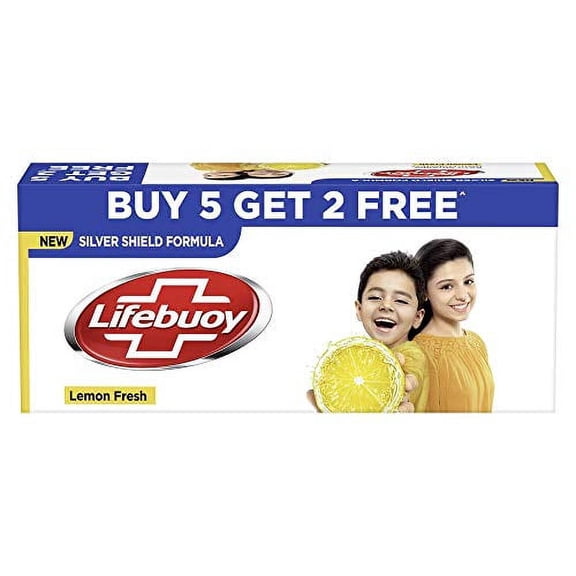 Lifebuoy Lemon Fresh Soap 125 G (Buy 5 Get 2 Free)