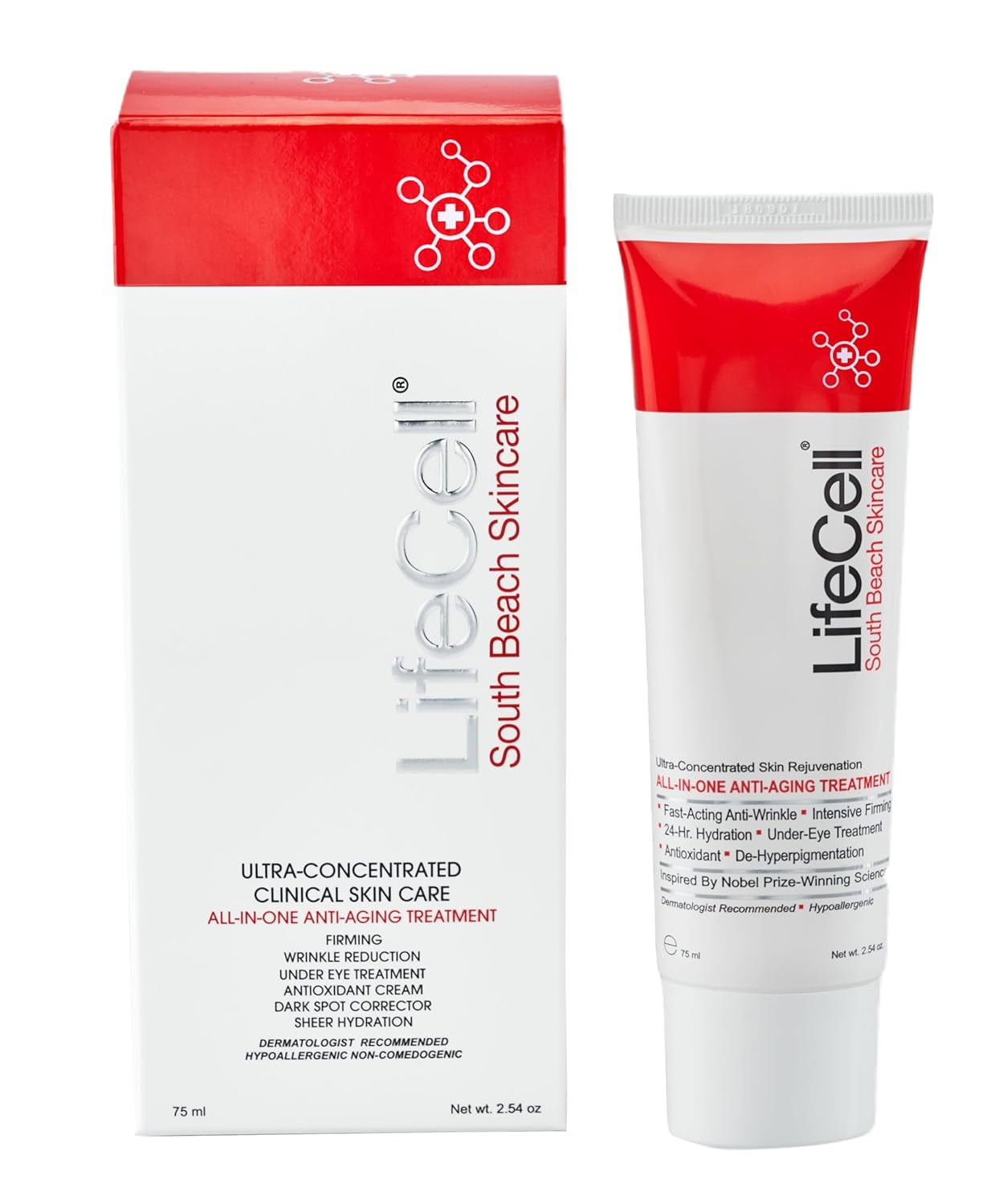 Lifecell South Beach Skincare: All In One Anti-Aging Treatment 2.54 oz