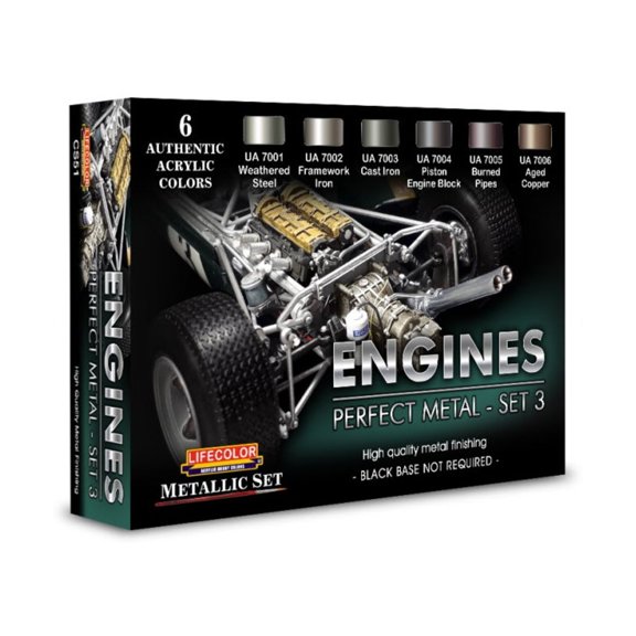 Lifecolor Perfect Metal Set 3 - Engines New
