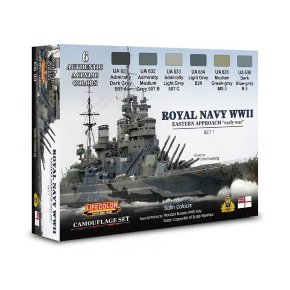 Lifecolor Royal Navy WWII Set #1 New
