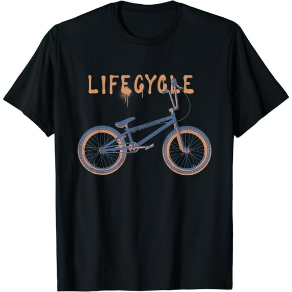 Lifecycle Bicycle - Urban Tricks Bike - Retro Vintage T-Shirt