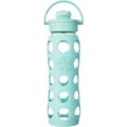 thumbnail image 1 of Lifefactory 22 oz. Turquoise Flip Cap Glass Bottle One Size, 1 of 2