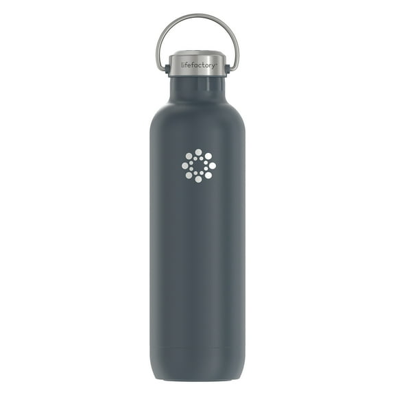 Lifefactory 32-Oz. Stainless Steel Vacuum-Insulated Sport Bottle (Carbon), LS365MCN4