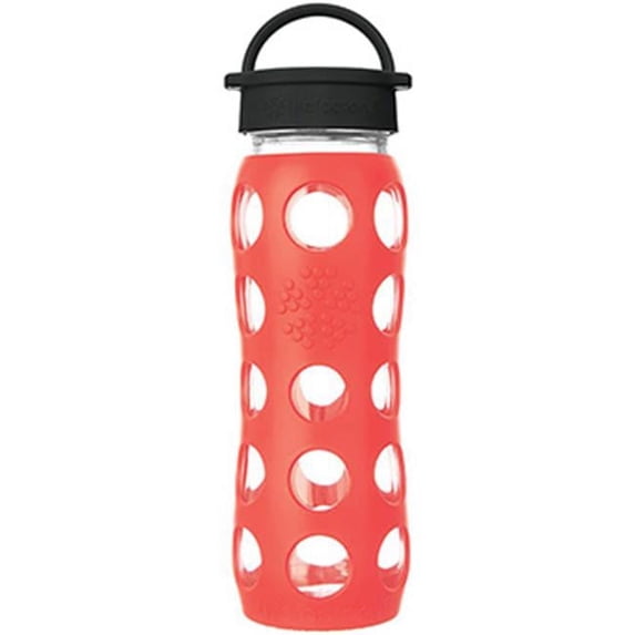 Lifefactory Glass Bottle Core 2.0 Poppy 22 oz Bottle
