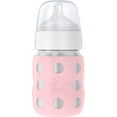 thumbnail image 1 of Lifefactory 8-Ounce Stainless-Steel Vacuum-Insulated Wide-Neck Baby Bottle with Stage 2 Nipple (3-6 Months) Desert Rose (LS2211WDR4), 1 of 6