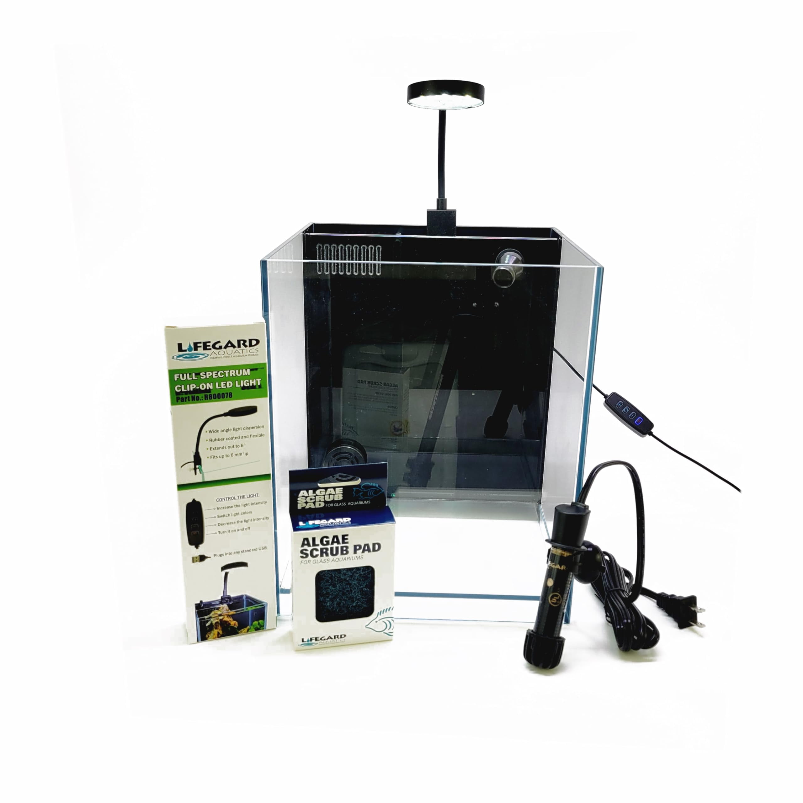 Lifegard 2.65 Gallon Ultra Clear Glass Aquarium with Built-in Filter