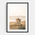 thumbnail image 1 of Lifeguard, HB - Huntington Beach California Photography Black Framed Wall Art Print 20 x 30 inches, 1 of 12