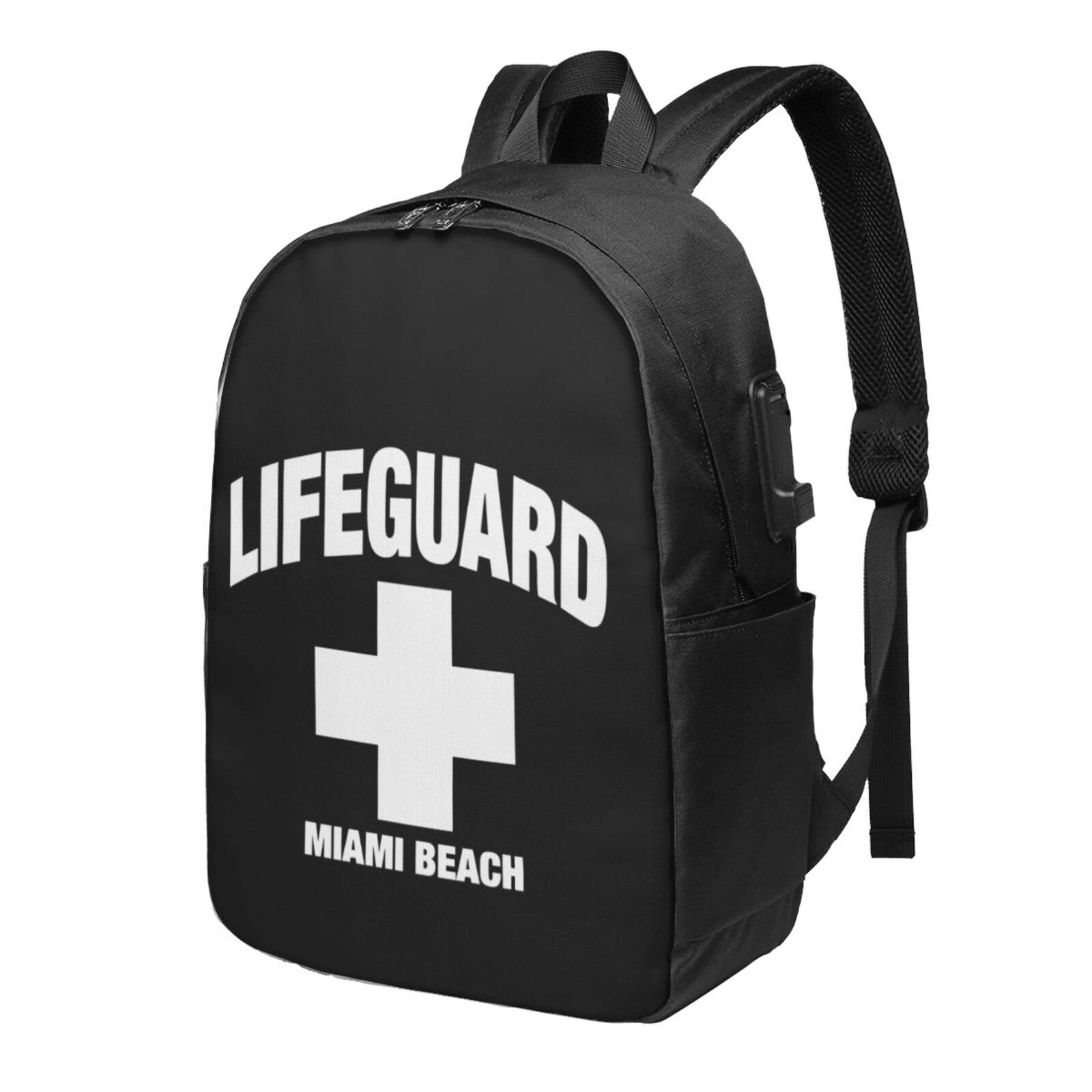 Lifeguard Miami Beach Backpack Lightweight Laptop Backpack Daypack for