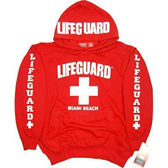 Lifeguard Miami Beach Hoodie Sweatshirt XL