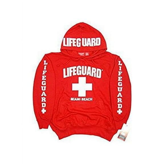 Lifeguard Miami Beach Hoodie Sweatshirt XXL