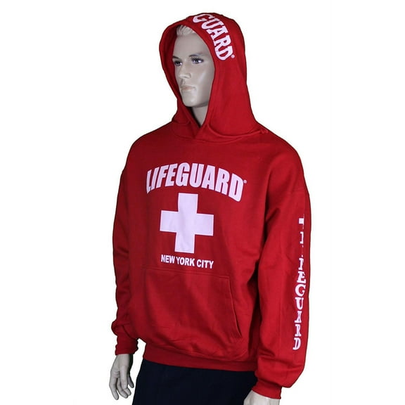 Lifeguard New York City NY Life Guard Sweatshirt Red Xl