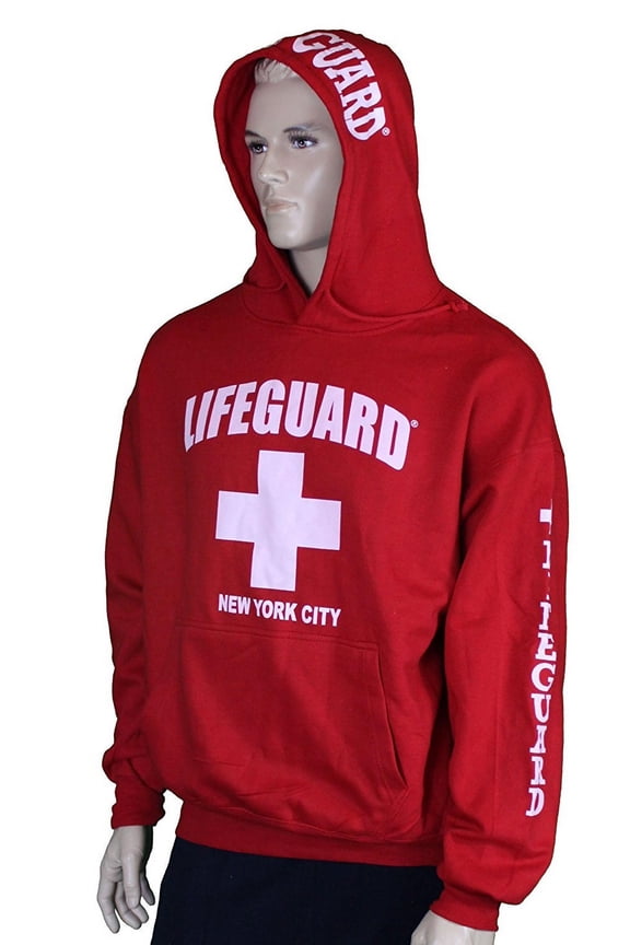 Lifeguard New York City NY Life Guard Sweatshirt Red Xl