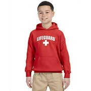 Lifeguard Officially Licensed First Quality Youth, Kids Hooded Pullover Sweatshirt (XS (2-4)) Red