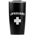 thumbnail image 1 of Lifeguard Red And White Stainless Steel 20 oz Travel Tumbler, Vacuum Insulated & Double Wall with Leakproof Sliding Lid | Great for Coffee/Hot Drinks and Cold Beverages, 1 of 6