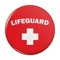 thumbnail image 1 of Lifeguard Red and White Pinback Button Pin, 1 of 4