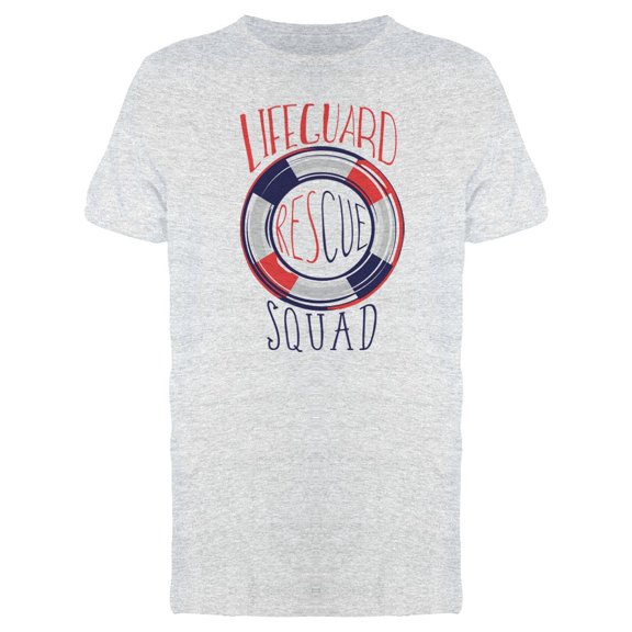 Lifeguard Rescue Squad T-Shirt Men -Image by Shutterstock, Male x-Large