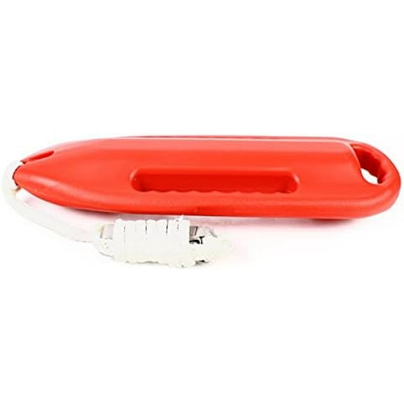 Lifeguard Rescue Tube,3 Handle Rescue Can Swimming Float /5.25ft Pe Rope,Open Water Rescue Lifesaving Non-Leakage,Weight Capacity 154lbs,One-Piece Molding(Orange)