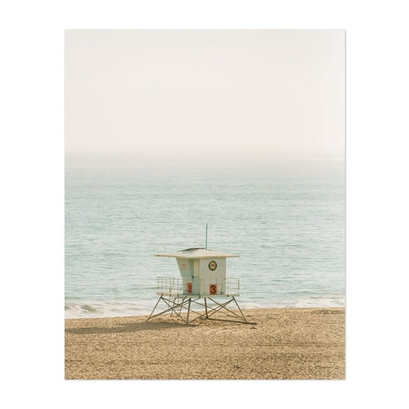 Lifeguard, Santa Cruz 02 - Santa Cruz California Photography Unframed Wall Art Print 5 x 7 inches
