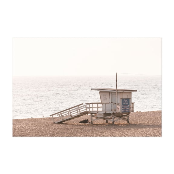 Lifeguard Stand, Malibu 02 - Los Angeles California Photography Unframed Wall Art Print 8 x 12 inches