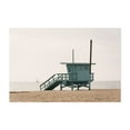 thumbnail image 1 of Lifeguard Stands in Venice, Los Angeles 03 - Los Angeles California Photography Beach Minimalist Ocean Coastal Seascape Sailboat Unframed Wall Art Print 40 x 60 inches, 1 of 7