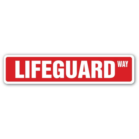 Lifeguard Street [3 Pack] of Vinyl Decal Stickers |for Laptop Car