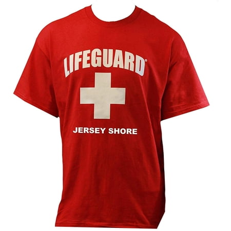 Lifeguard T-Shirt Jersey Shore Official Life Guard Tee Red (XX-Large)