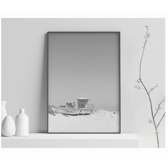 Lifeguard Tower 28 Print Poster Home Decor Office Wall Art Living Room Decor, Paper Poster Only