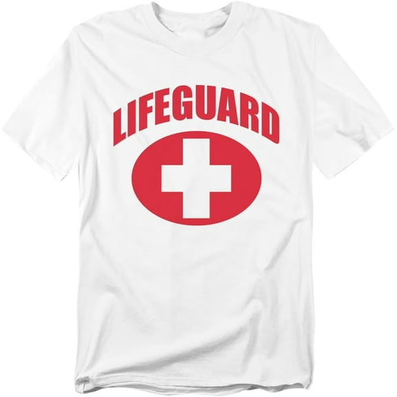 Lifeguard Unisex Adult T Shirt White Tops Tee