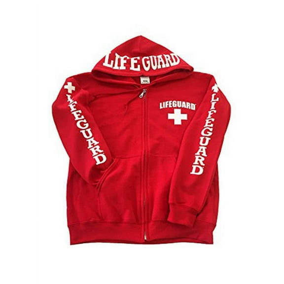Lifeguard Zipper Hoodie - Sweatshirt Apparel Ideal for Men, Teens, Girls.