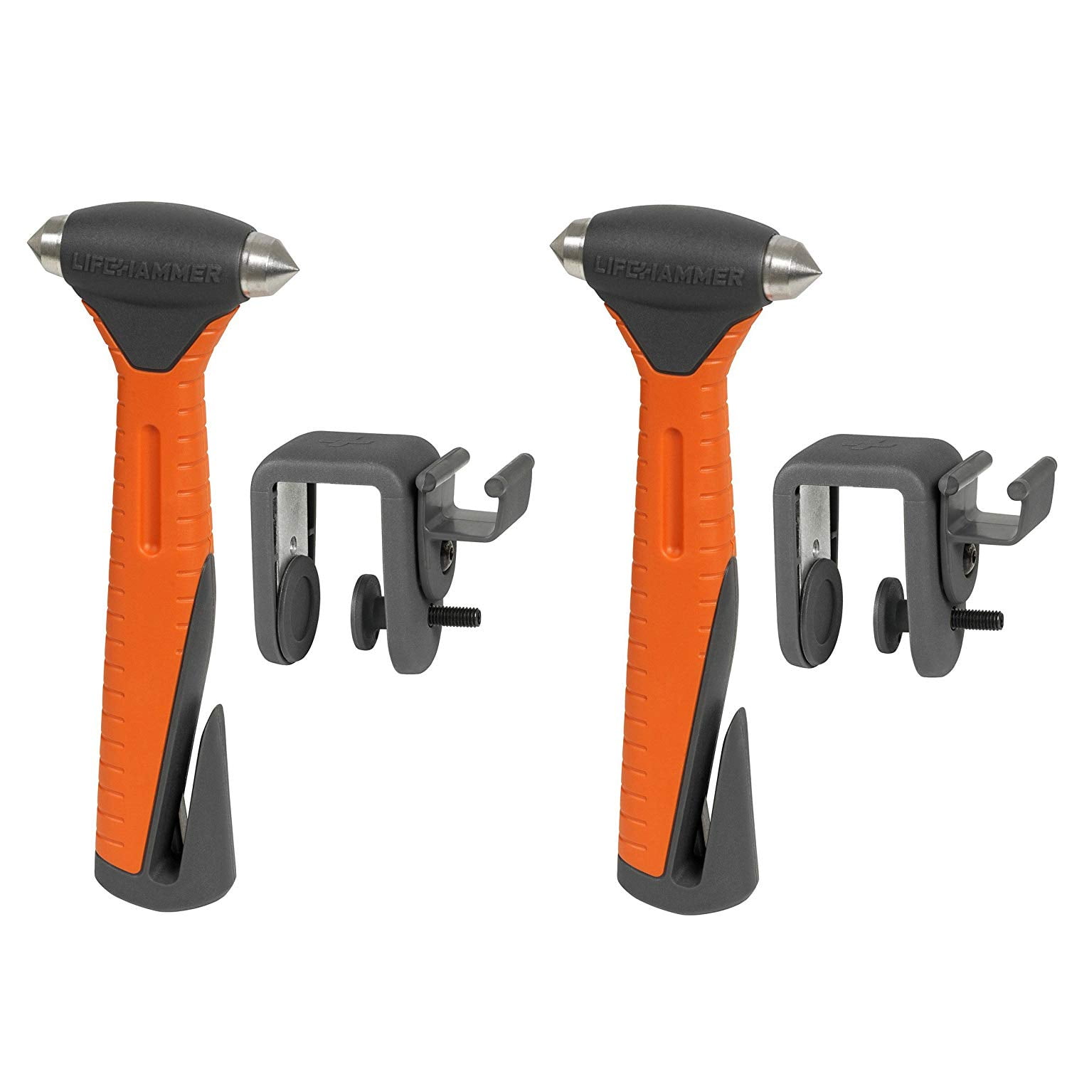 Lifehammer Safety Hammer Plus - Emergency Escape and Rescue Hammer with  Seatbelt Cutter - 2 Pack 