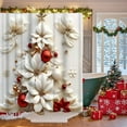 thumbnail image 1 of Lifelike 3D Christmas Themed Shower Curtain Measuring 59" x 71" for Bathroom Partitions and Holiday Decor with Its Vibrant Seasonal Designs D, 1 of 6