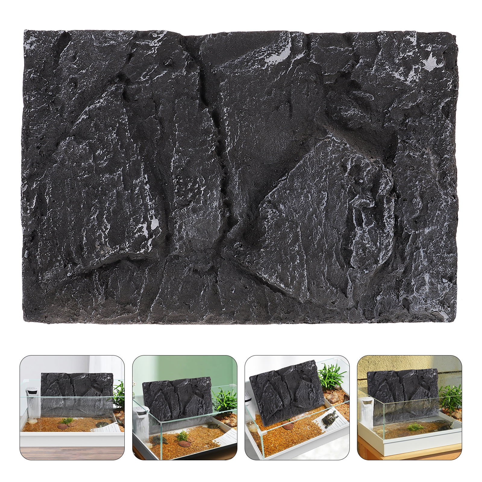 Lifelike 3D Reptile Tank Background Board Turtle Tank Background ...