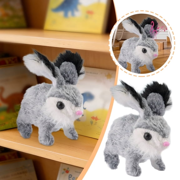 Lifelike Animated Bunny Interactive Moving Stuffed Animal With Soft For Kids Toddlers Girls Boys Cuddling Comfort
