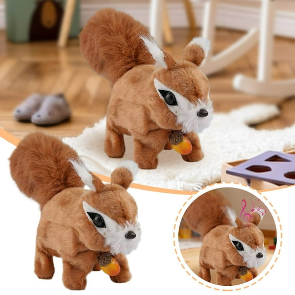 Lifelike Animated Squirrel Interactive Stuffed Animal With Realistic Sounds And Gentle Movements For All Ages