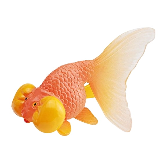 Lifelike Aquatic Ornament with Base for Desktop Aquarium Display Home Office Decor Plastic Low Maintenance