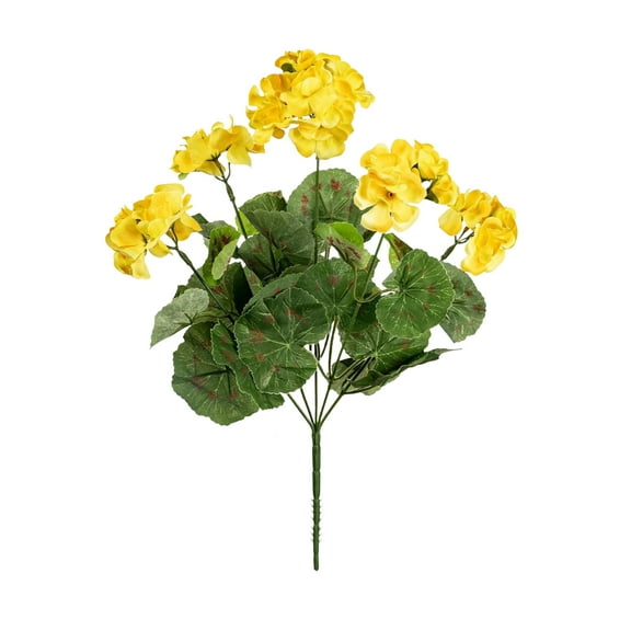 Lifelike Artificial Begonia Geranium Flowers Crafted From High-End Silk Fabric and Eco-Friendly Pvc, Indistinguishable From Real with No Watering Sunlight Or Fading, Perfect for