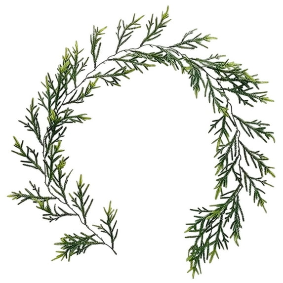 Lifelike Artificial Garland Greenery Green Hanging Vine For Home Wall Decor Mantle And Christmas Holiday Arrangements