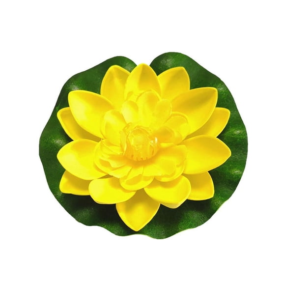 Lifelike Artificial Lotus Flower for Water Pool and Fish Tank Decor