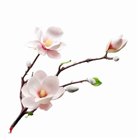 Lifelike Artificial Magnolia Flower - Elegant Home and Wedding Decor