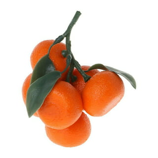 Sardfxul 43Pieces Small Orange Artificial Faux Fruit Very Realistic Kitchen  Cabinet Decor 