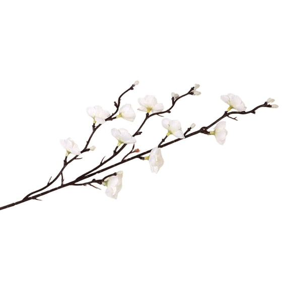 Lifelike Artificial Plum Blossom Stems for Home Decor - Faux Flower Picks for Vase Arrangements, All-Season Indoor Outdoor Display, Realistic Floral Accent,artificial plants,spring flowers artificial