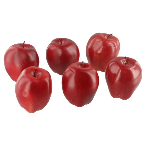 Lifelike Artificial Red Delicious Apples Fruit Plastic Fake Faux Home Decoration