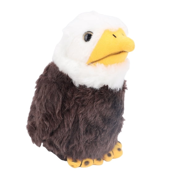 Lifelike Bald Eagle Plush Toy 6.69 inches / 17 cm Tall Cute Soft Eagle Stuffed Animal Bird Figure Collection Nursery Decoration Holiday Gift For Kids