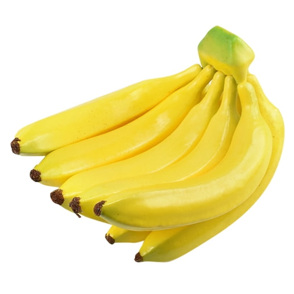 Lifelike Banana Bunch Cluster Desktop Ornament Realistic Fruit Model Decorative Display Prop