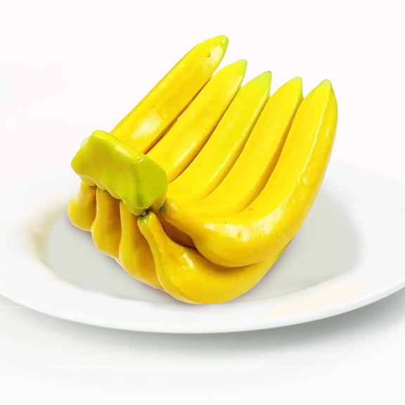 Lifelike Banana Bunch Cluster Desktop Ornament Realistic Fruit Model Photography Prop Kitchen Party Decoration