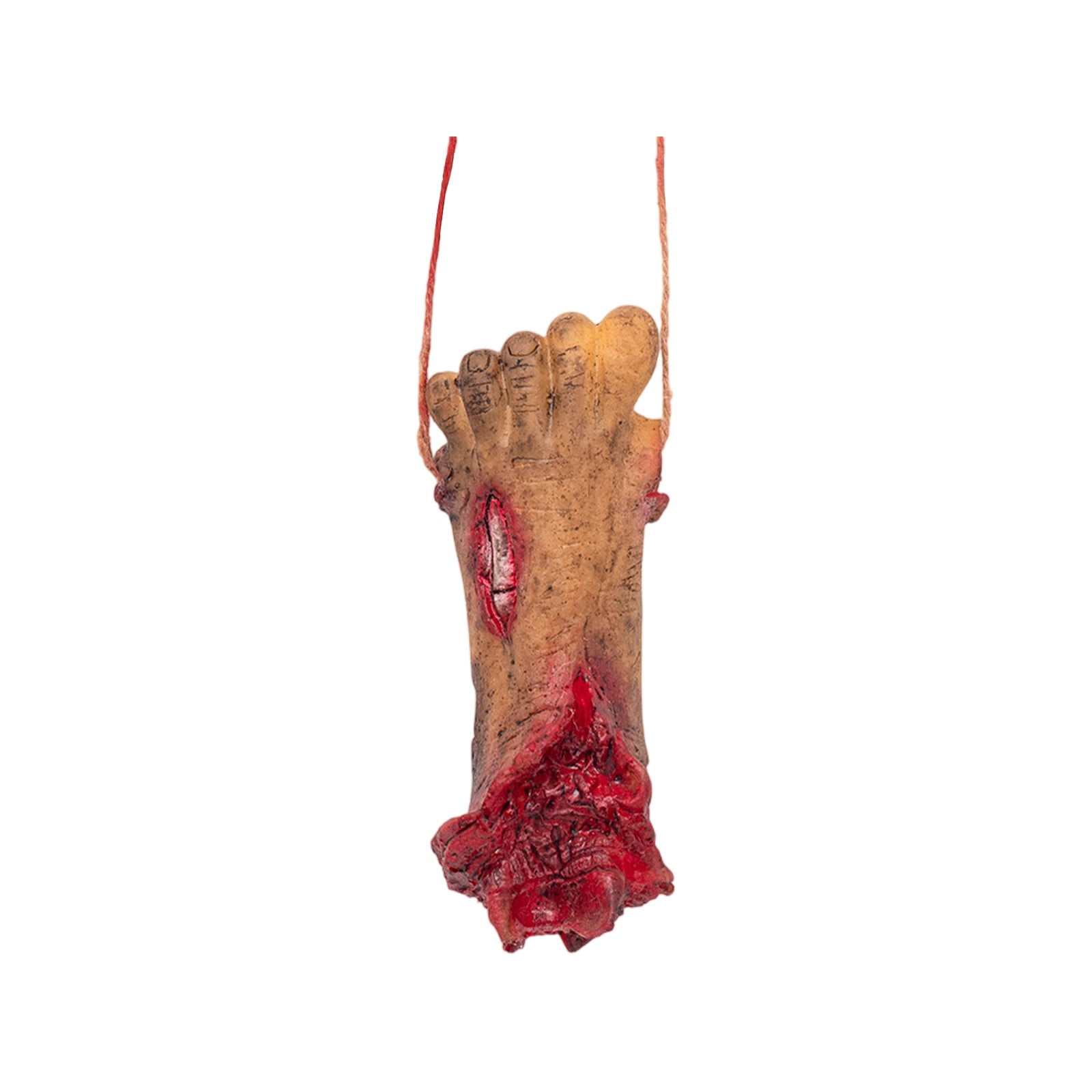 Lifelike Broken Feet with Hanging Chain, Halloween Decoration Props for ...