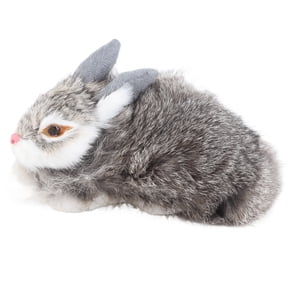 Lifelike Bunny Plush, Soft <span Style="background:red"></span> Hair, <span Style="background:red"></span> Detail, Perfect Gift Home Decoration, 5.5" Tall