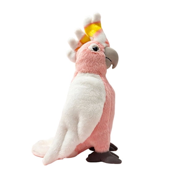 Lifelike Cockatiel Parrot Bird Plush Stuffed Animal Simulation Fake Bird Plushie Doll 8.7''