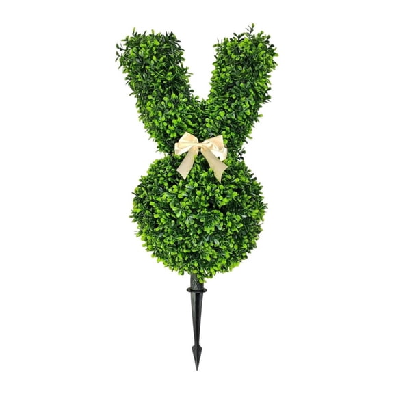 Lifelike Easter Bunny Topiary Tree â Artificial Rabbit Topiary for Outdoor Indoor Decor, Easter Bunny Decor for Porch & Garden Artificial Bunny Topiary
